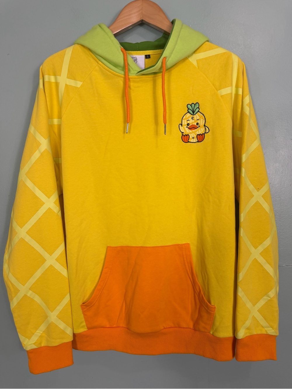 Moriah Elizabeth Georgie Hoodie Yellow Size Large Pullover